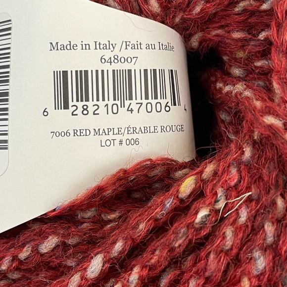 Sugar Bush Canoe Yarn Wool & Alpaca Blend Thick Bulky 50g 95 yds Red Maple Italy - Picture 8 of 8